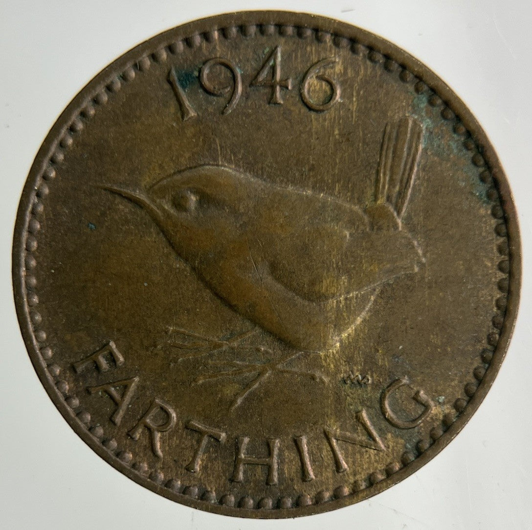 1946 George VI Wren Farthing Coin | Fine Collectable Grade
