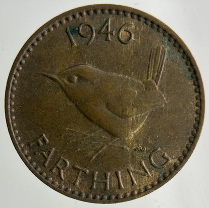 1946 George VI Wren Farthing Coin | Fine Collectable Grade