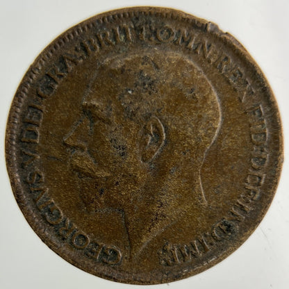 1911 George V Farthing Coin | Collectable Grade