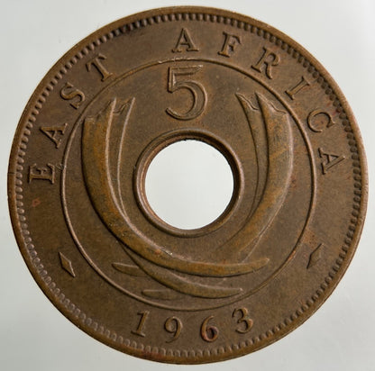 1963 East Africa Five Cents Coin | Very High Grade