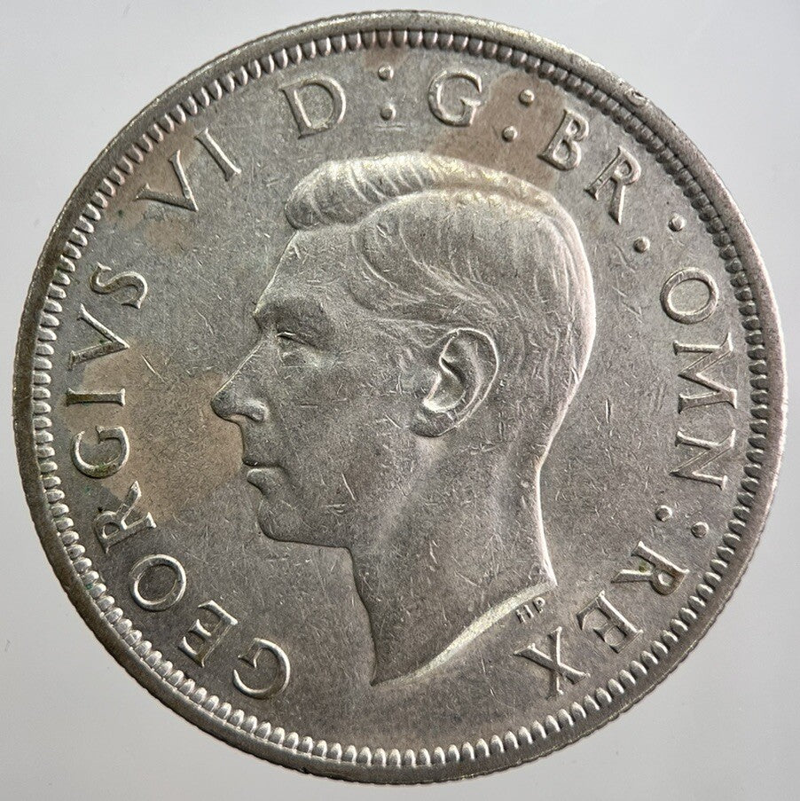 1943 George VI Half - Crown Silver Coin | Fine Collectable Grade | a8068