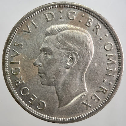 1943 George VI Half - Crown Silver Coin | Fine Collectable Grade | a8068