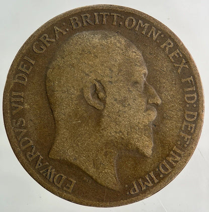 1910 Edward VII One Penny Coin | Collectable Grade