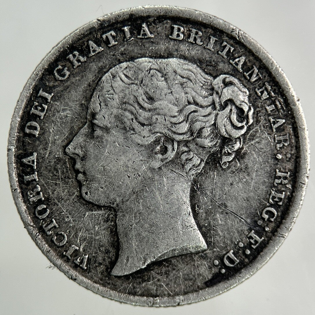 1844 Victoria Shilling Silver Coin | Very High Grade