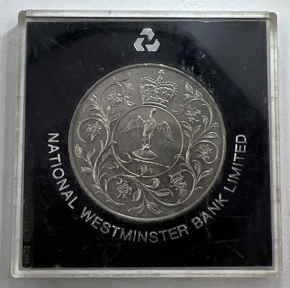 1977 Elizabeth II Jubilee Crown British Coin In Case | Collectable Grade a90344