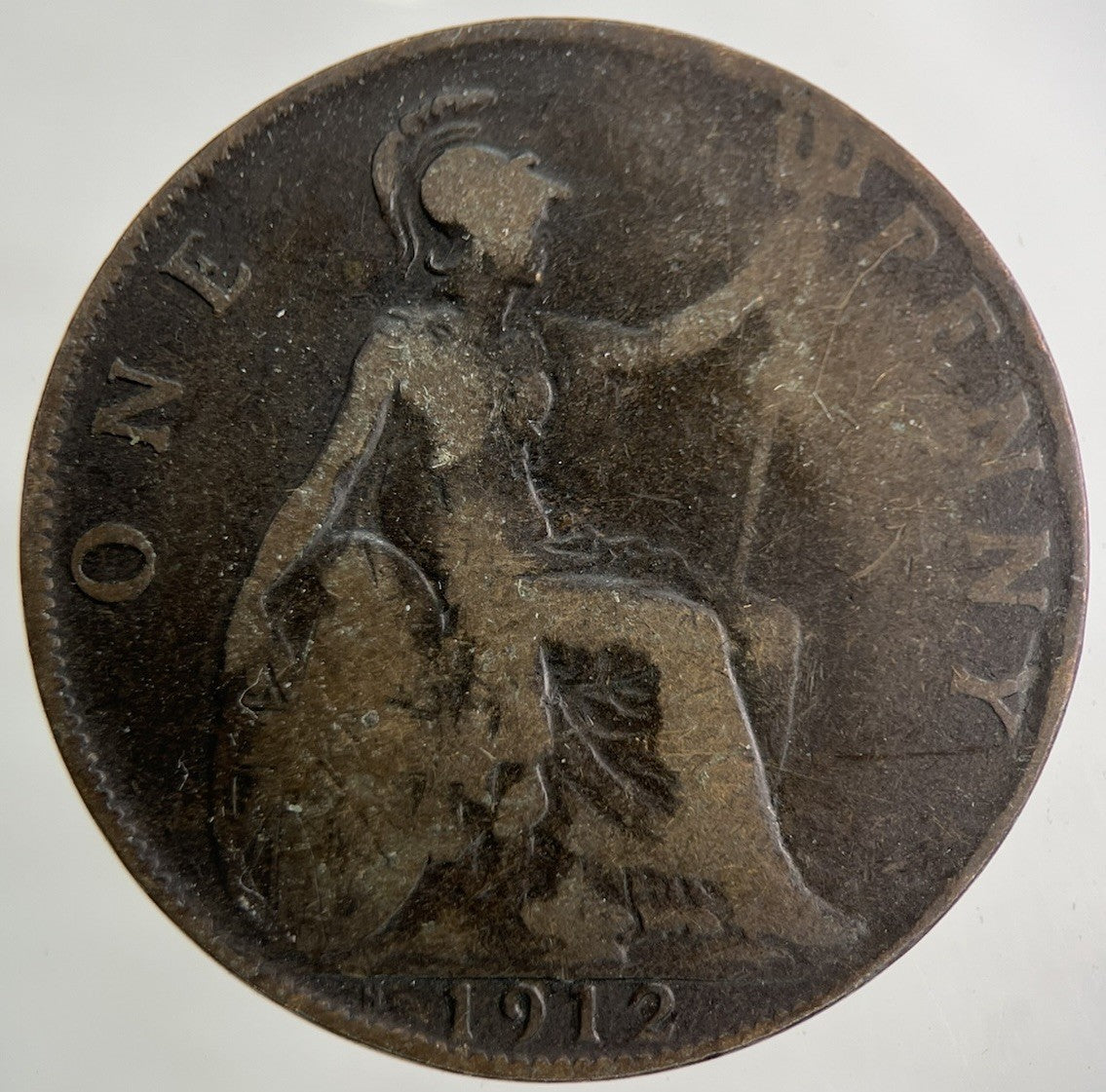 1912 - H George V One Penny Coin | Fair Grade