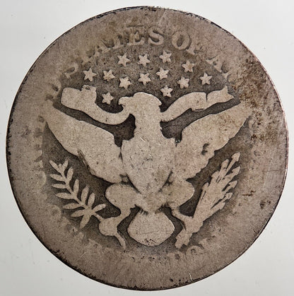 1898 US USA Barber Quarter Silver Coin | Collectable Grade | a5423
