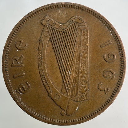 1963 Irish Ireland One Penny Coin | Fine Collectable Grade