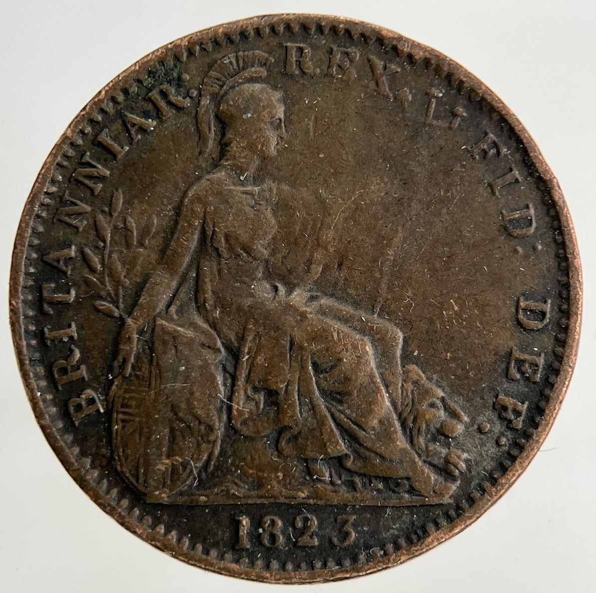 1823 George IV Farthing Coin | Fine Collectable Grade