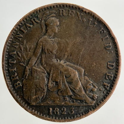1823 George IV Farthing Coin | Fine Collectable Grade