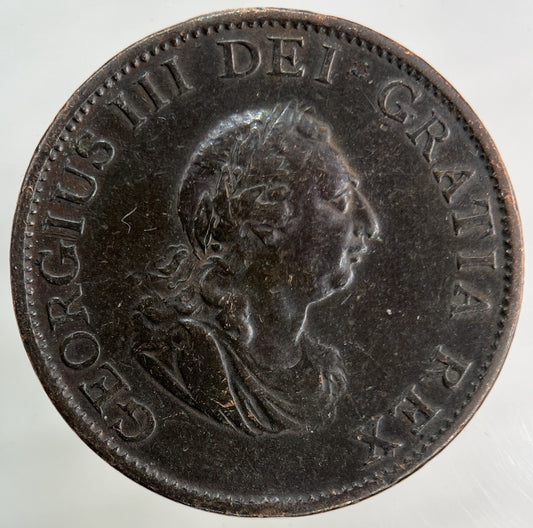 1799 George III 3rd Half - Penny Coin | Fine Collectable Grade