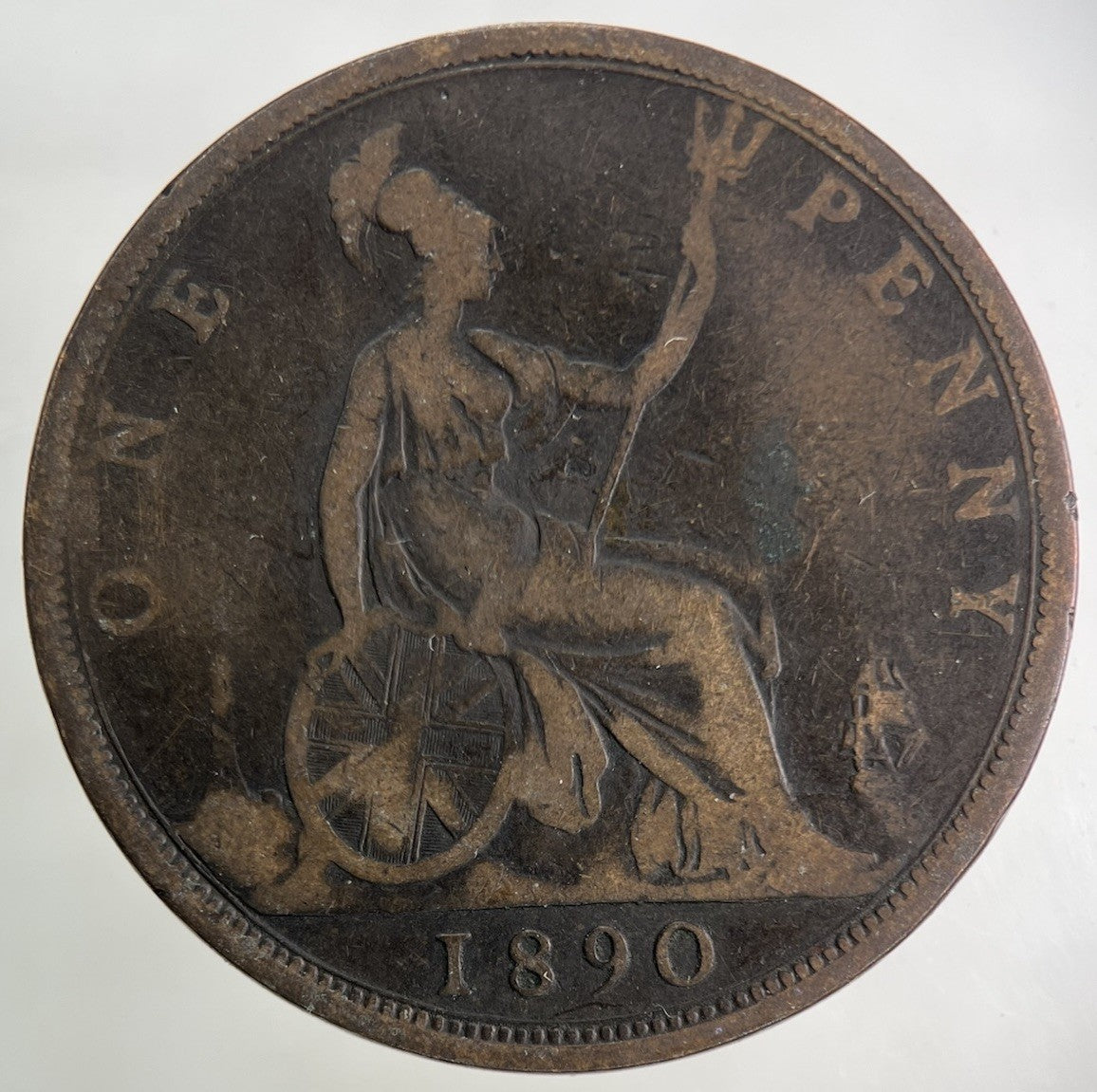 1890 Victoria One Penny Coin | Collectable Grade