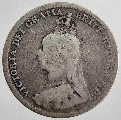 1890 Victoria Threepence Silver Coin | Collectable Grade | a8675