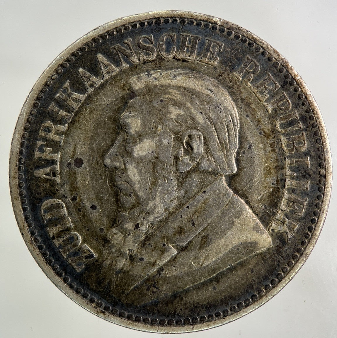 1895 South Africa Half - Crown Silver Coin | Fine Collectable Grade