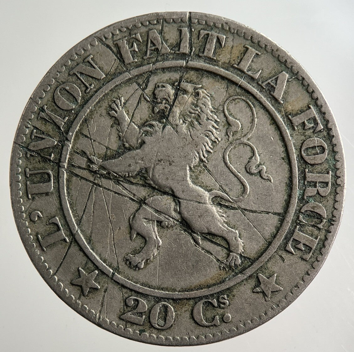 1861 Belgium 20 Centimes Coin | Collectable Grade