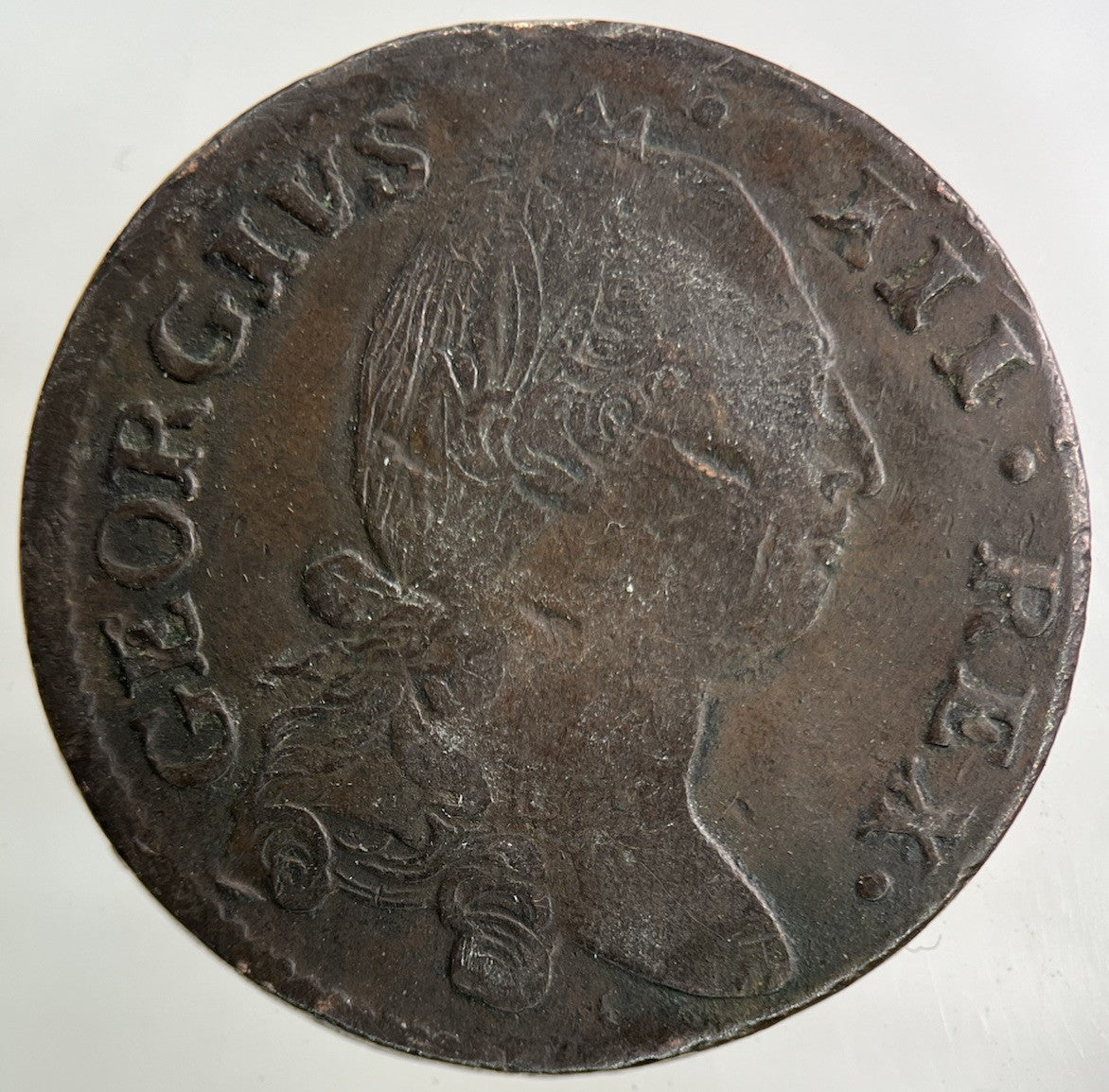 1782 Irish Half - Penny Coin | Fine Collectable Grade