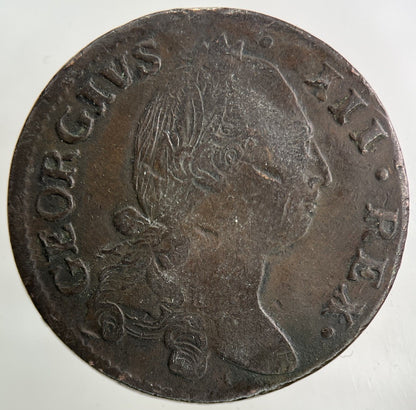 1782 Irish Half - Penny Coin | Fine Collectable Grade