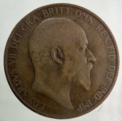 1907 Edward VII One Penny Coin | Collectable Grade