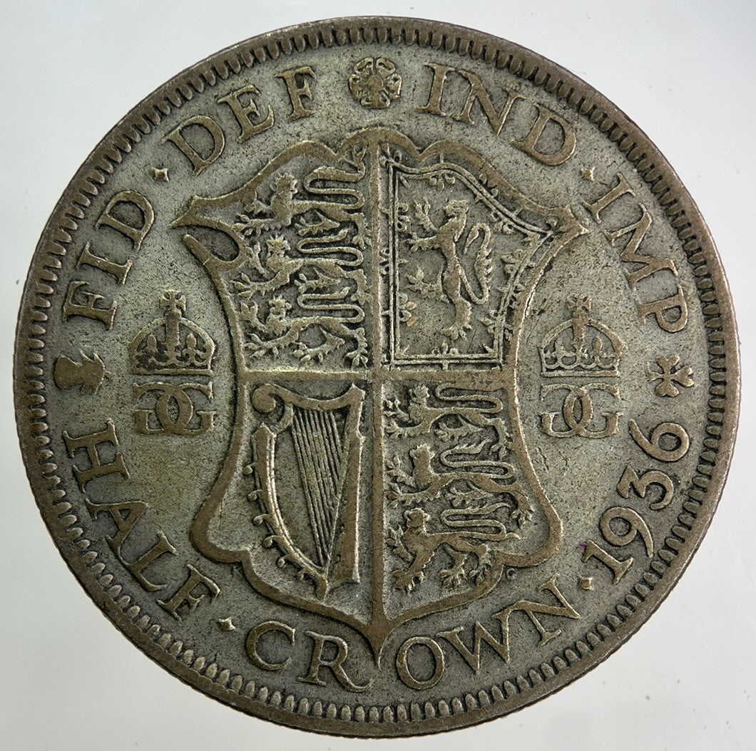 1936 George V Half - Crown Silver Coin | Collectable Grade