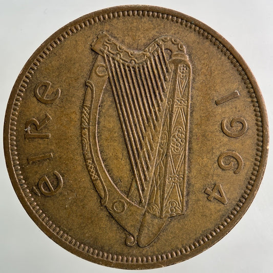 1964 Irish One Penny Coin | Very High Grade