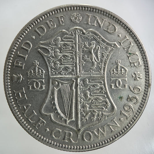 1936 George V Half - Crown Silver Coin | Very High Grade