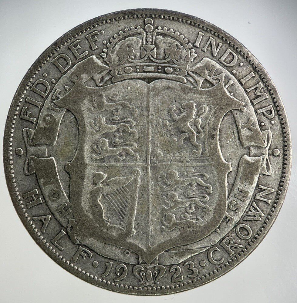 1923 George V Half - Crown Silver Coin | Fine Collectable Grade