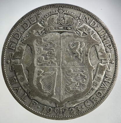 1923 George V Half - Crown Silver Coin | Fine Collectable Grade