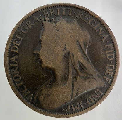 1896 Victoria One Penny Coin | Collectable Grade