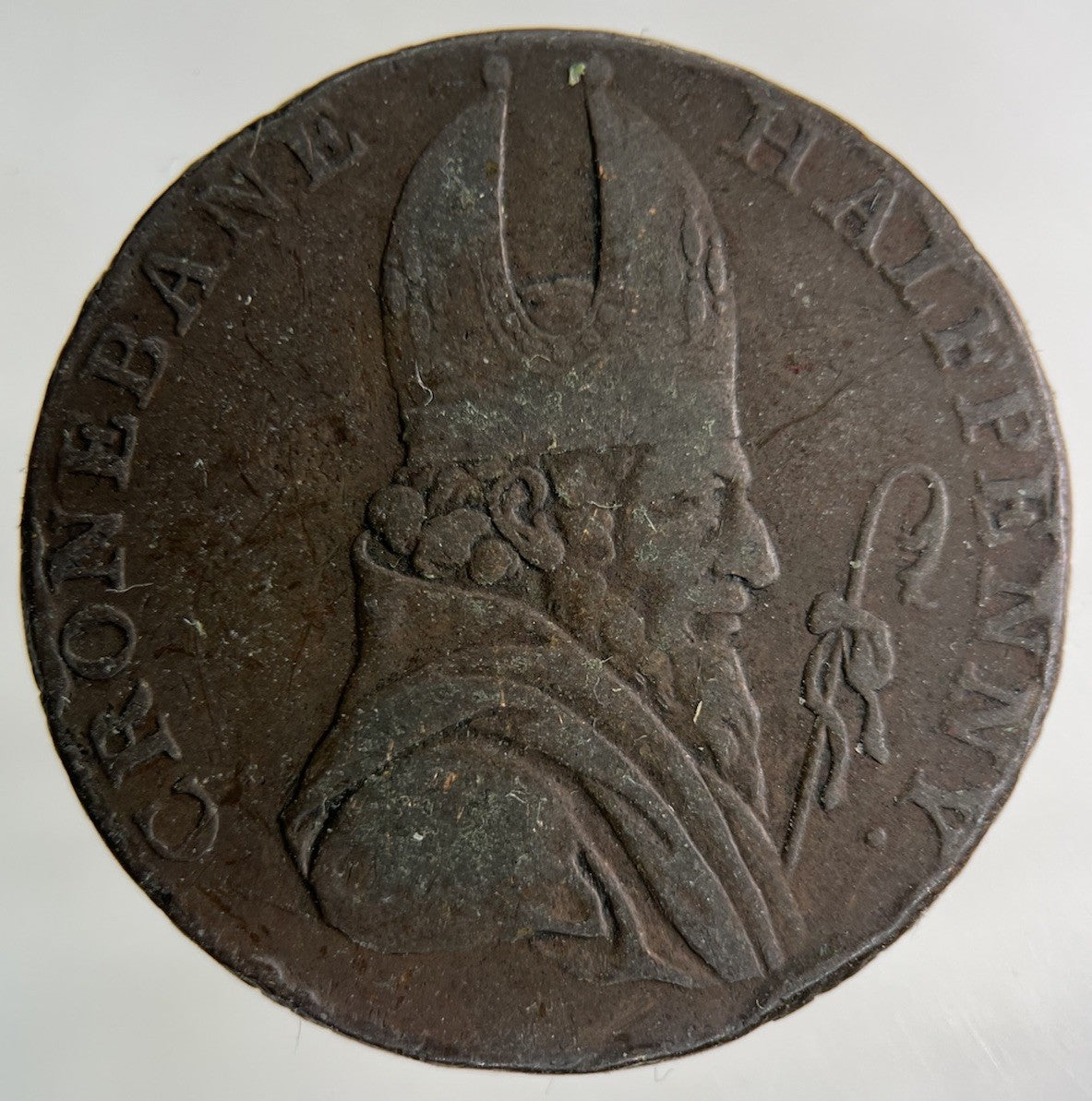 1789 British Cronebane Irish Mine Half - Penny Coin | Collectable Grade