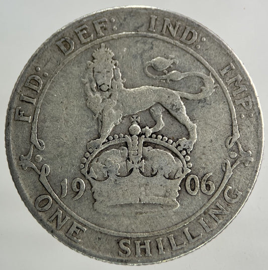 1906 Edward VII Shilling Silver Coin | Collectable Grade