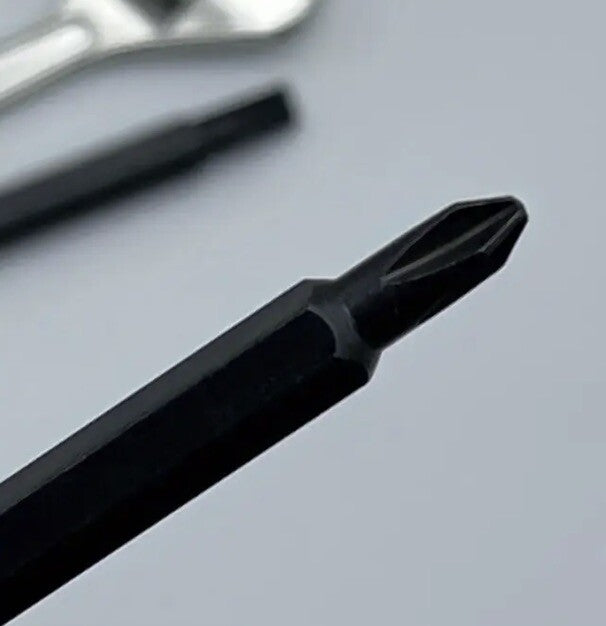 Mini Black Metal Toolkit Screwdrivers & Spanner Keyring Premium Keychain Gift UK