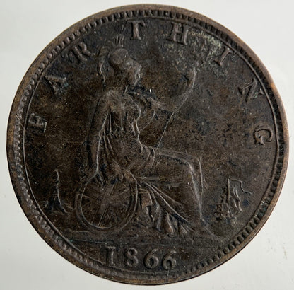 1866 Victoria Farthing Coin | Very High Grade