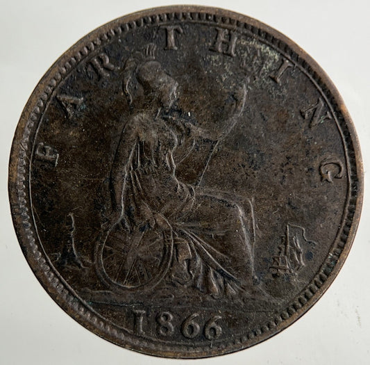 1866 Victoria Farthing Coin | Very High Grade