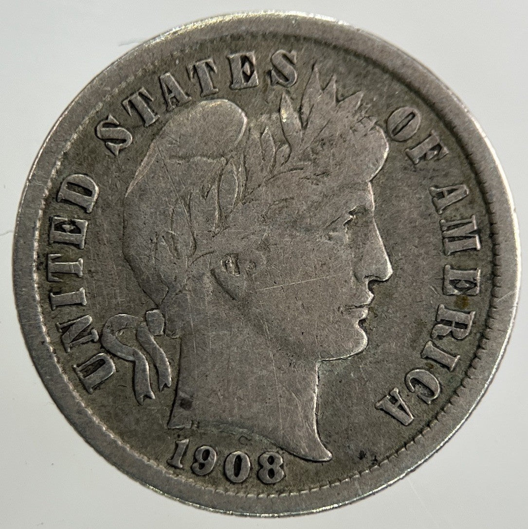 1908 US USA One Dime Silver Coin | Collectable Grade
