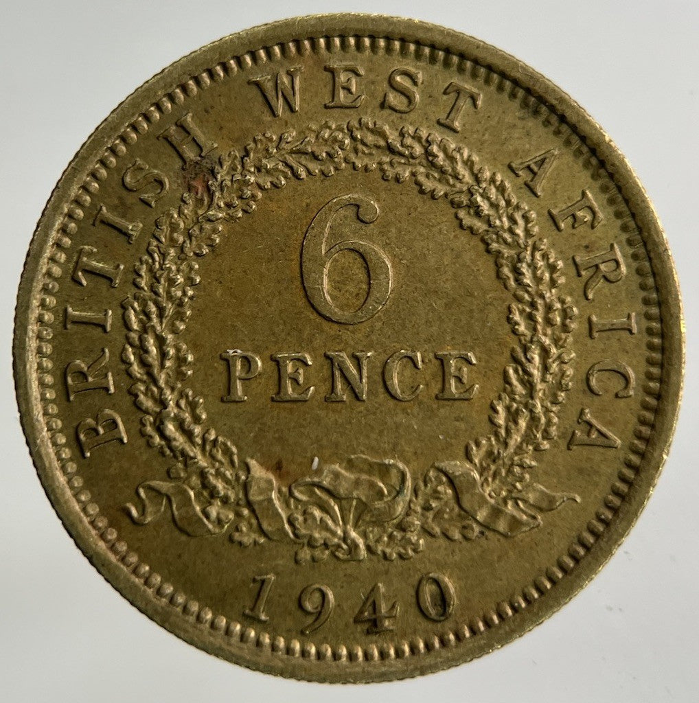 1940 West Africa Sixpence Coin | Fine Collectable Grade