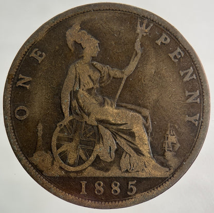 1885 Victoria One Penny Coin | Collectable Grade
