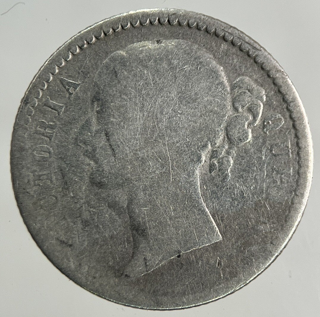 1840 East India Company 1/4 Quarter Rupee Silver Coin | Collectable Grade