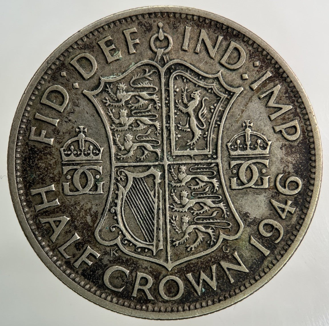1946 George VI Half - Crown Silver Coin | Fine Collectable Grade