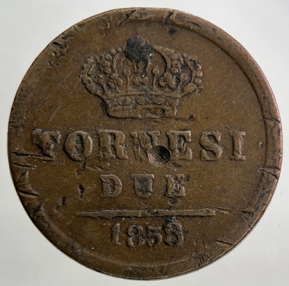 1858 Sicily Tornesi Due Coin | Collectable Grade
