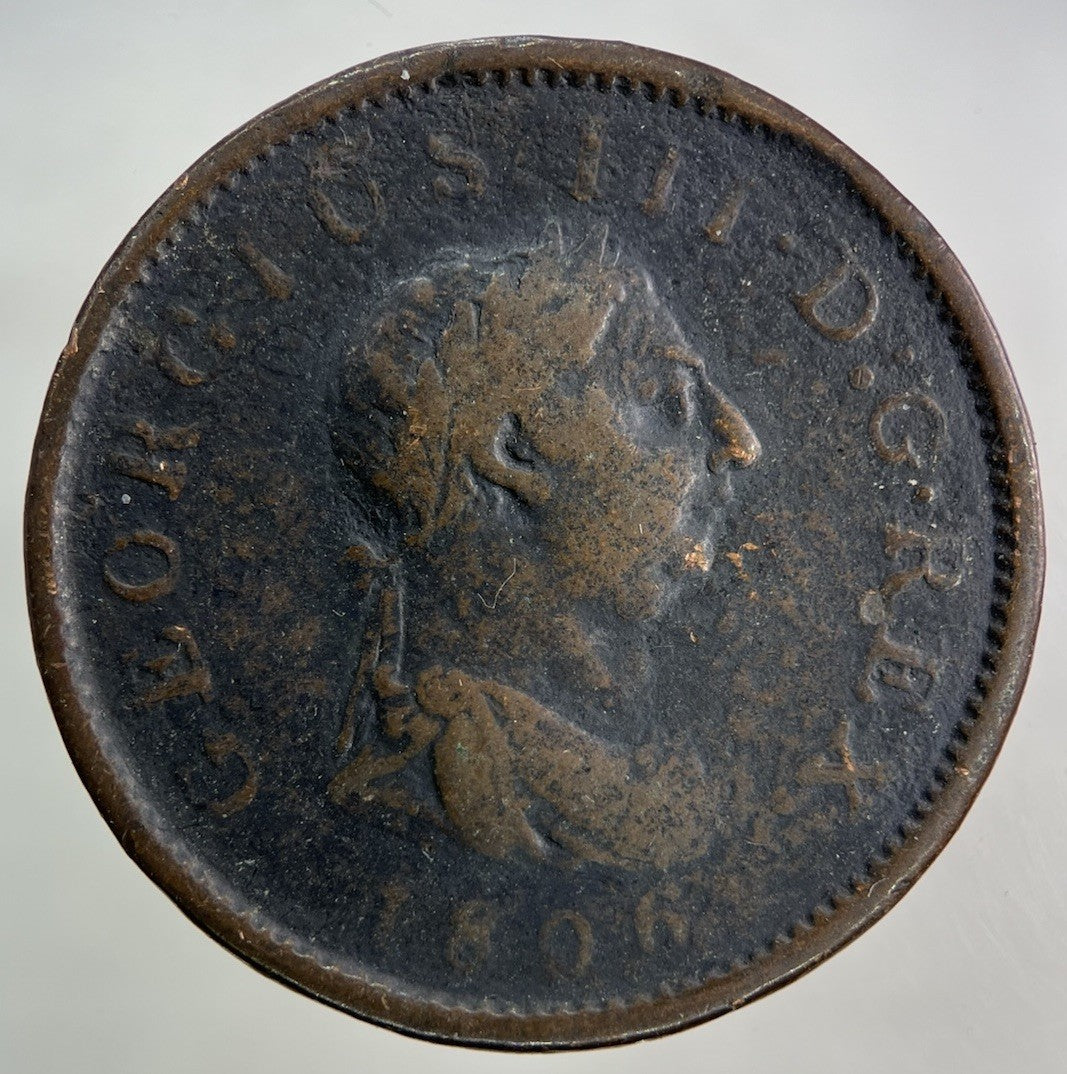 1806 George III 3rd One Penny Coin | Collectable Grade