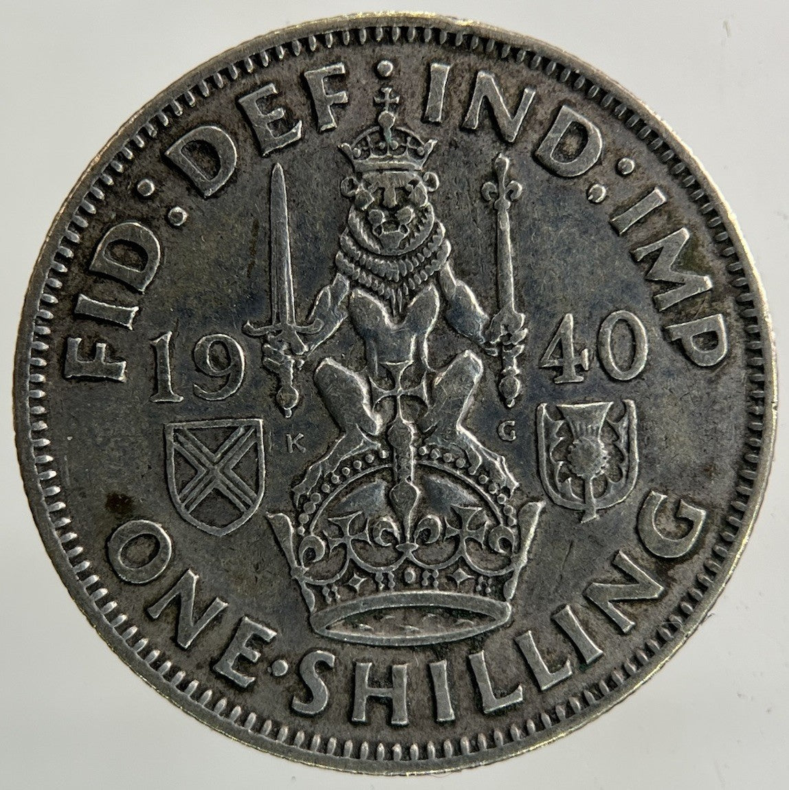 1940 George VI Shilling Silver Coin | Fine Collectable Grade
