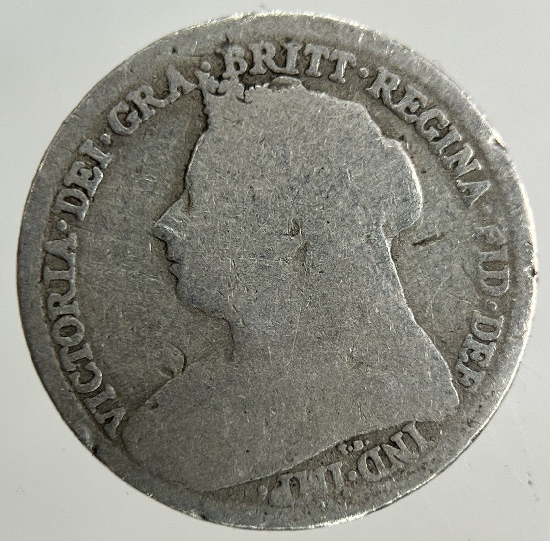 1895 Victoria Threepence Silver Coin | Fair Grade