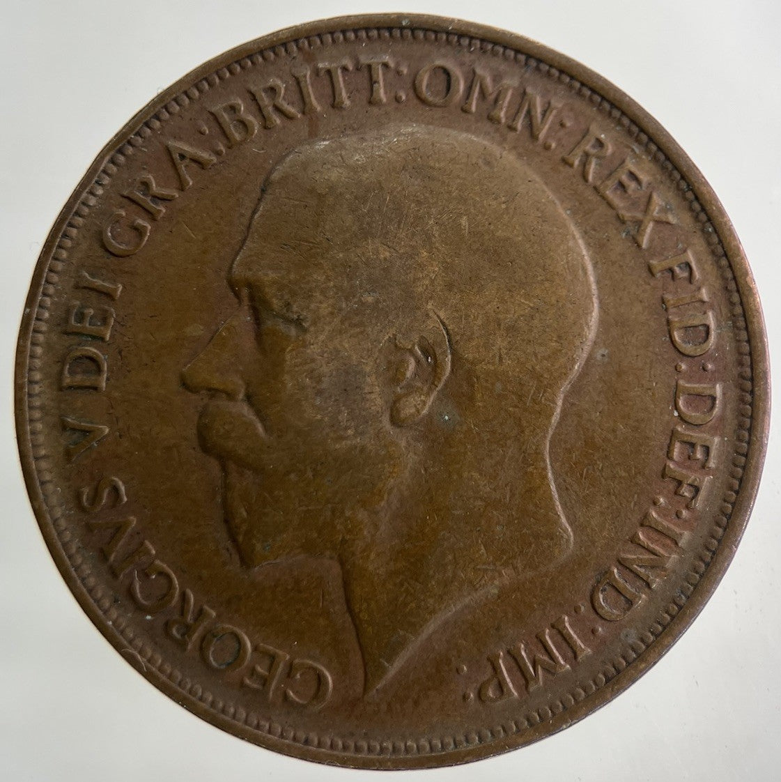 1919 George V One Penny Coin | Fair Grade