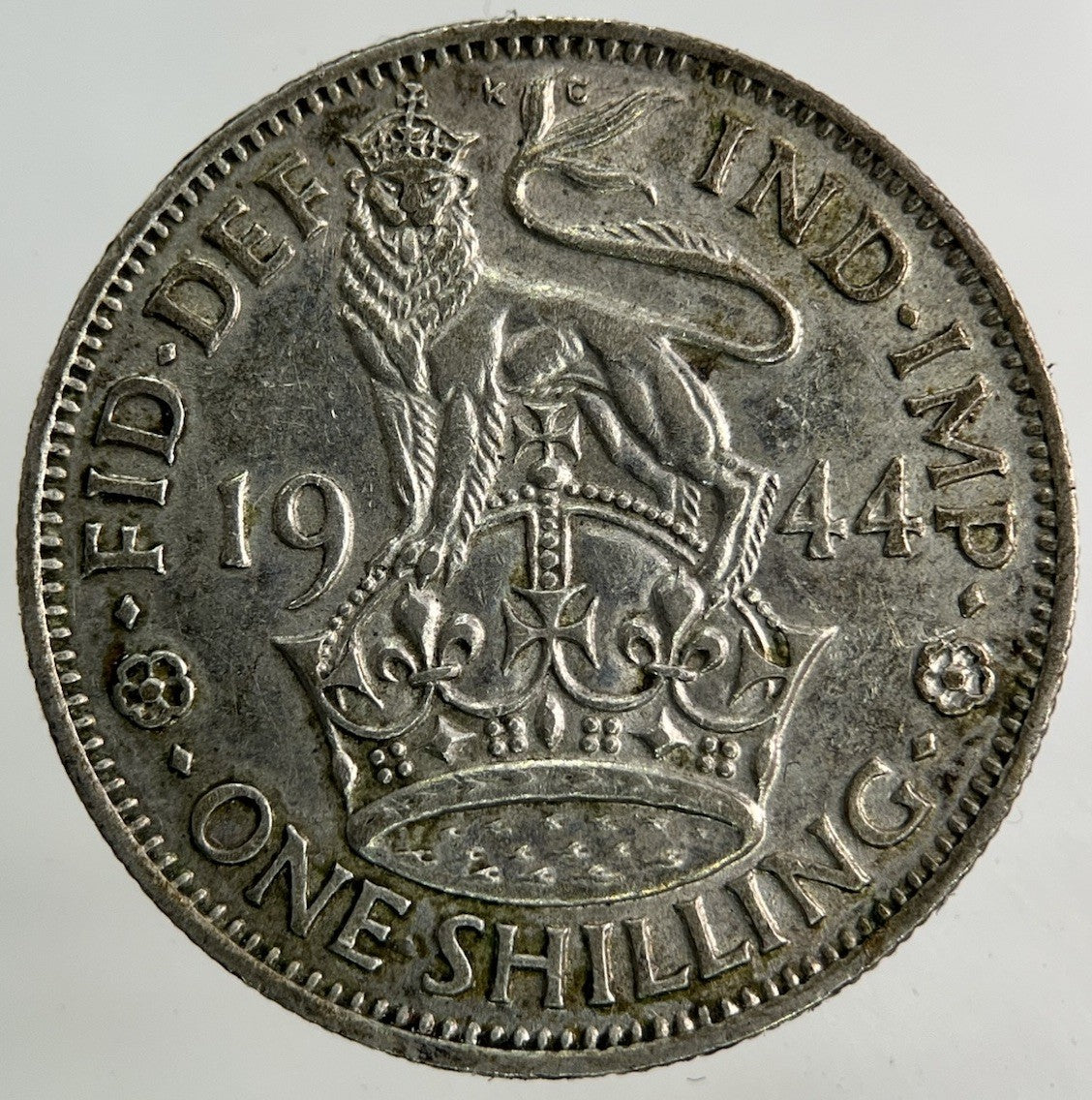 1944 George VI Shilling Silver Coin | Very High Grade