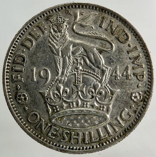 1944 George VI Shilling Silver Coin | Very High Grade