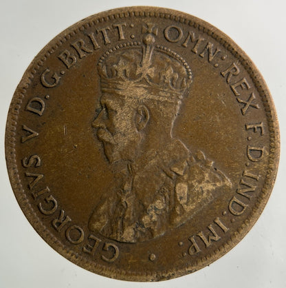 1919 Australia Half - Penny Coin | Fine Collectable Grade