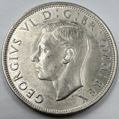1945 George VI Half - Crown | British Silver Coin | Very Fine Grade | a1059