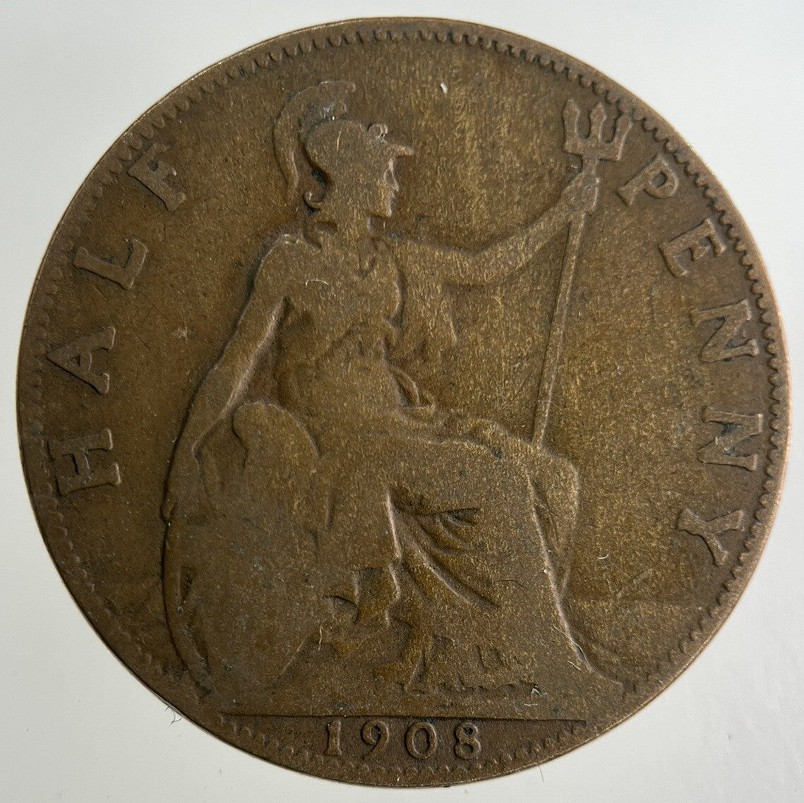 1908 Edward VII Half - Penny Coin | Collectable Grade