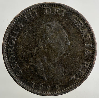 1799 George III 3rd Farthing Coin | Fine Collectable Grade