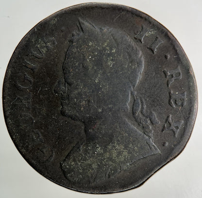 1751 George II 2nd Half - Penny Coin | Collectable Grade